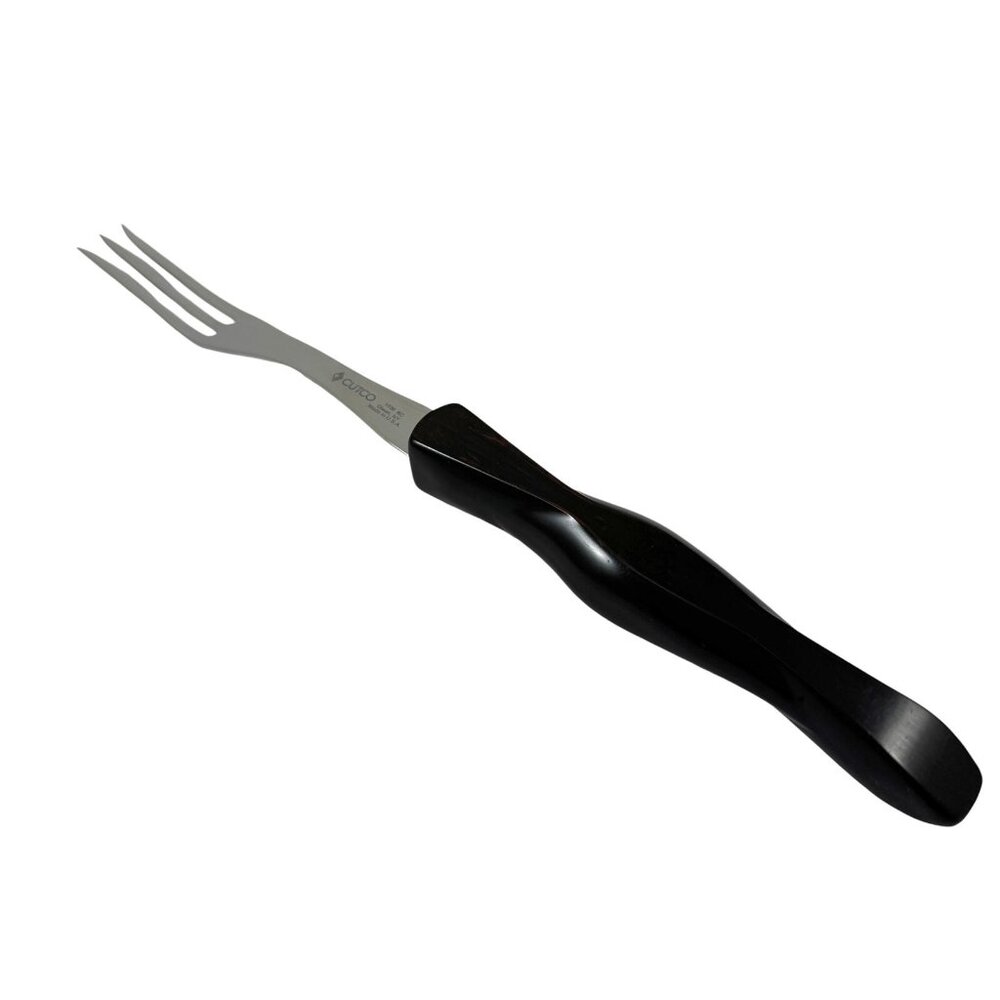 Cutco Meat Serving Carving Fork Stainless Steel Brown Handle 1726 KC Made in USA